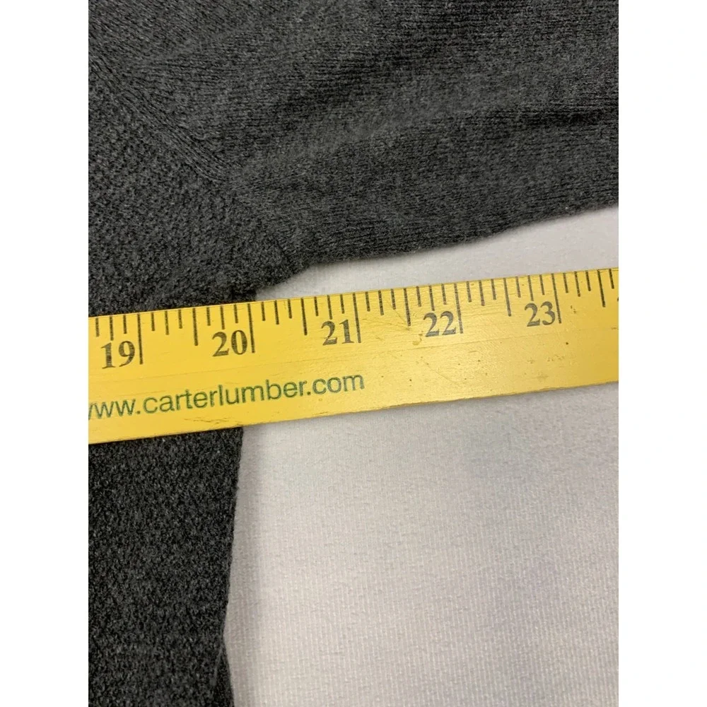 Banana Republic Sweater Mens L Gray‎ Luxe Yarn Cashmere Blend Polo Pullover